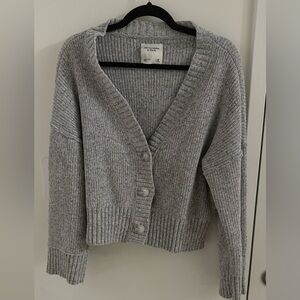 Abercrombie & Fitch Heather Gray Cardigan